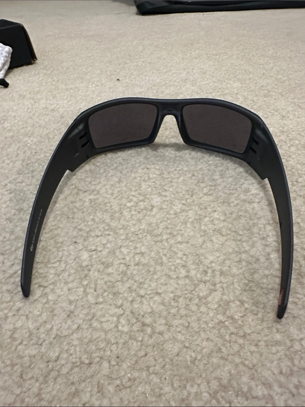Oakley Black Matte Frame Sunglasses with Dark Lenses